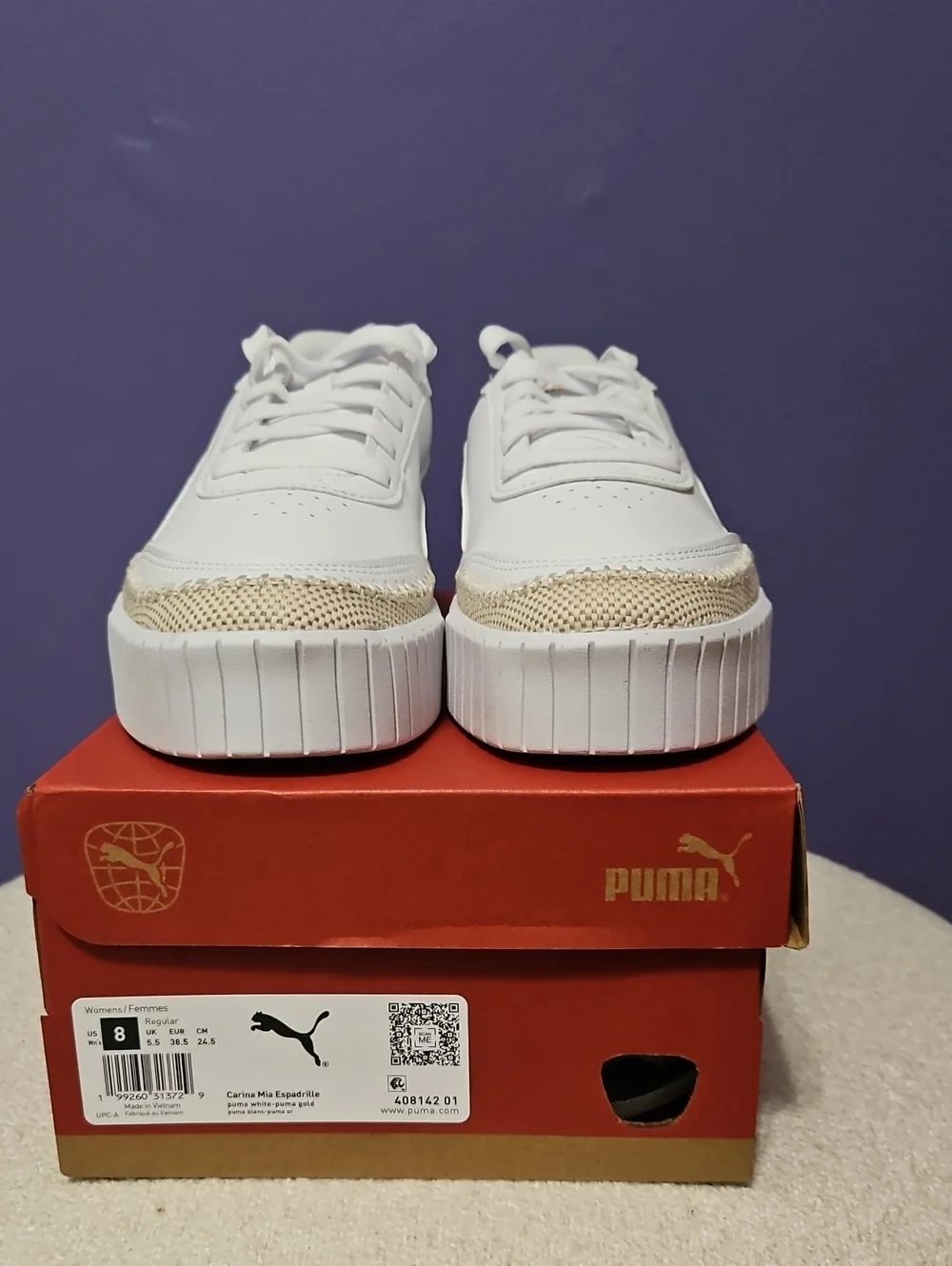NIB Puma Carina Mia Espadrille Women's Sneakers - size 8